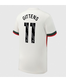 Chelsea Jamie Gittens #11 Maglia Gara Trasferta Repliche 2025-26 Maniche Corte Chelsea Jamie Gittens #11 Maglia Gara Trasferta Repliche 2025-26 Maniche Corte